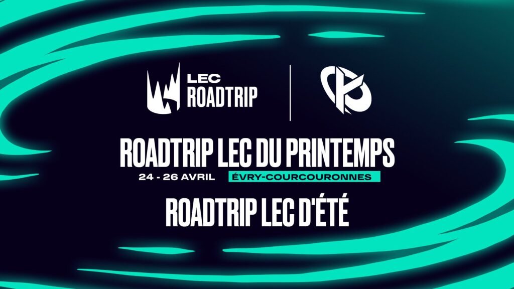 Roadtrip du LEC 2026 avec 3 évènements organisés par Movistar Koi sur le jeu League of Legends, édité par Riot Games. 