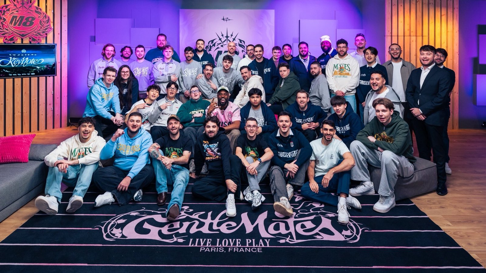 Tous les membres de la structure française Gentle Mates présents lors de la keynote 2026.