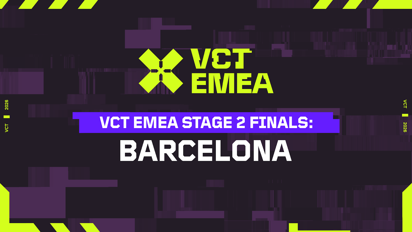 Les phases finales des VCT EMEA 2026 Stage 2 auront lieu à Barcelone du 28 au 30 août. Crédit : Riot Games.