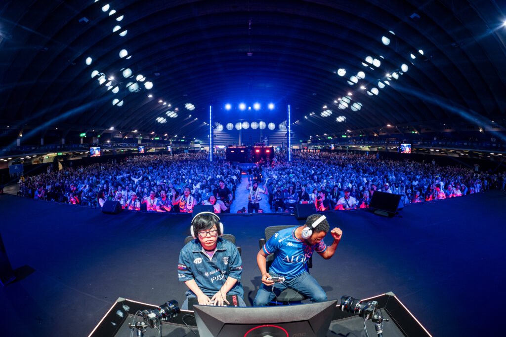 La scène de l'EVO Nice 2025, compétition aujourd'hui prise en charge par N.E.O. Crédit : Luc Bouchon.