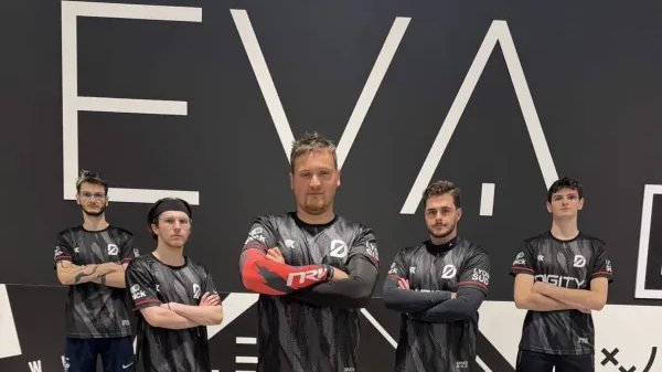 Équipe de DIGITY évoluant en Challenger League EVA composée de Yob64, Triyoxx, Fykho, Fantome et Zanark.