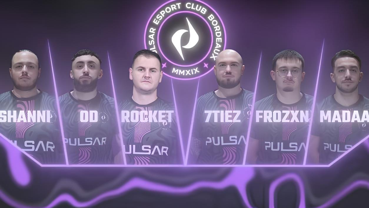 Équipe de PAF évoluant en Challenger League EVA composée de Shanni, OD, Rocket, 7Tiez, Frozxn, Madaa.