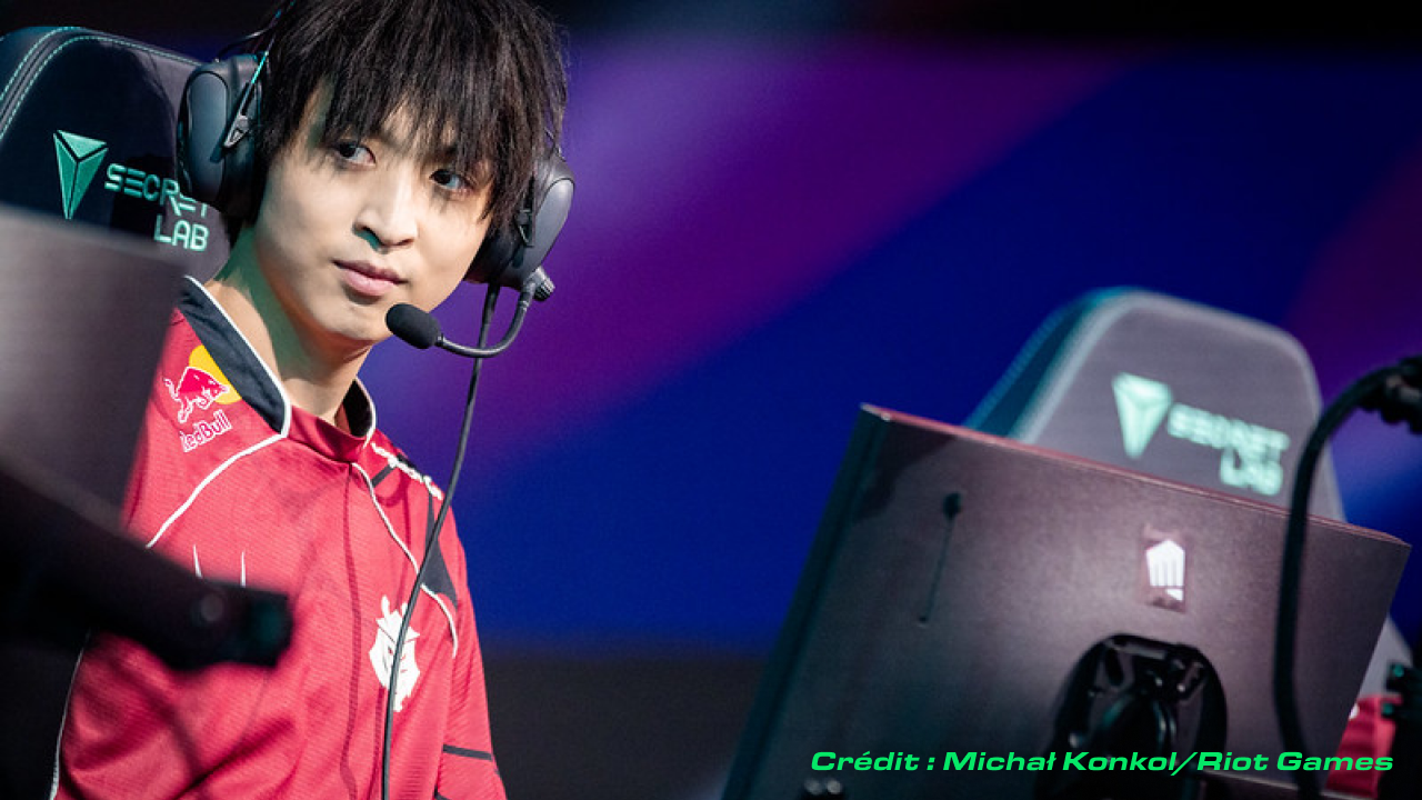 Steven "Hans Sama" Liv, joueur et AD Carry de l'équipe G2 Esports, présente sur LOL en LEC sur le spring split.