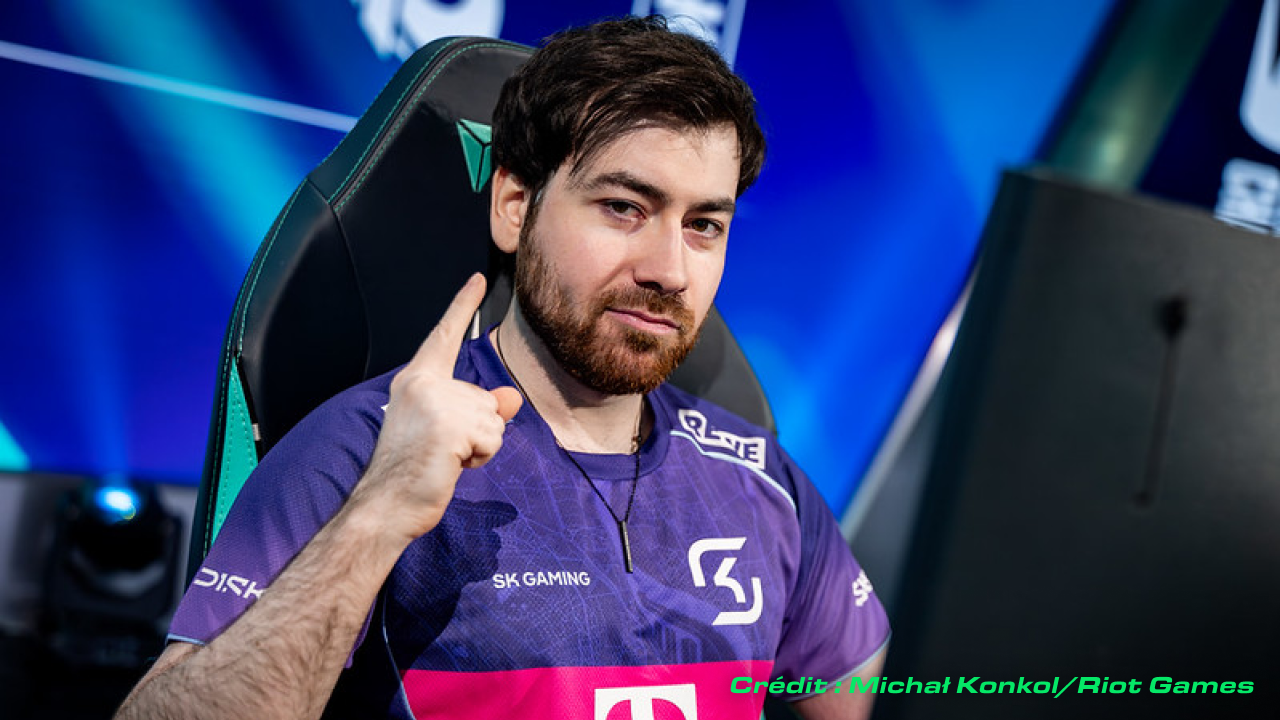 Adam « LIDER » Ilyasov, joueur et midlaner de l'équipe SK Gaming durant le spring split de LEC.