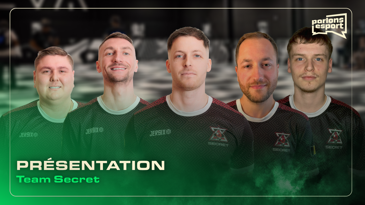 Équipe de Secret évoluant en Challenger League EVA composée de Azza, Maigu, Ma4x, Oji, Gilless et Maykzo.