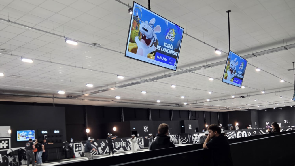 Parlons Esport était à la soirée de lancement du jeu EVA, Rabbids : Color Chaos. Crédit : Christopher Siena/ParlonsEsport