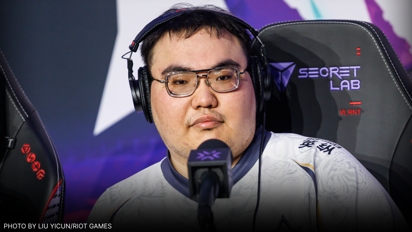 Arthur "Rarga" Churyumov, joueur chez XLG Esports lors des Valorant Masters de Londres. Crédit : Liu Yicun/Riot Games