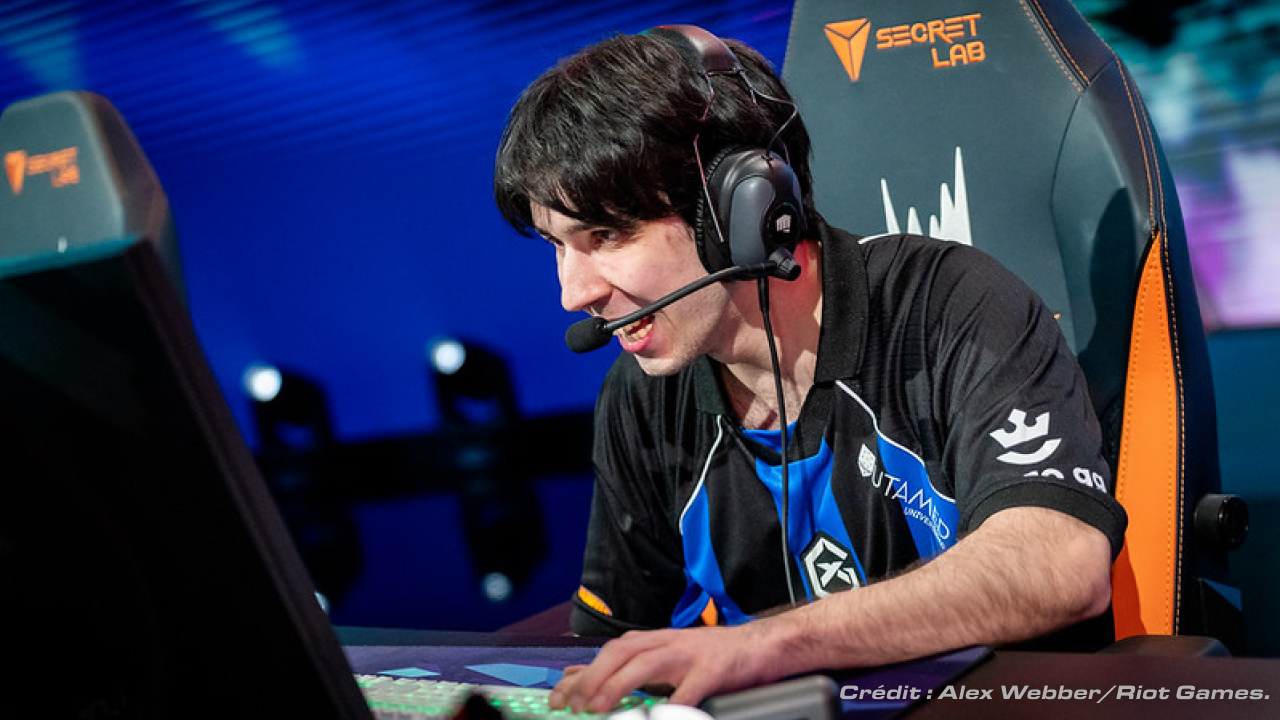 Ismaïl "Isma" Boualem, jungler de l'équipe GIANTX évoluant en LEC durant les playoffs du spring split 2026.