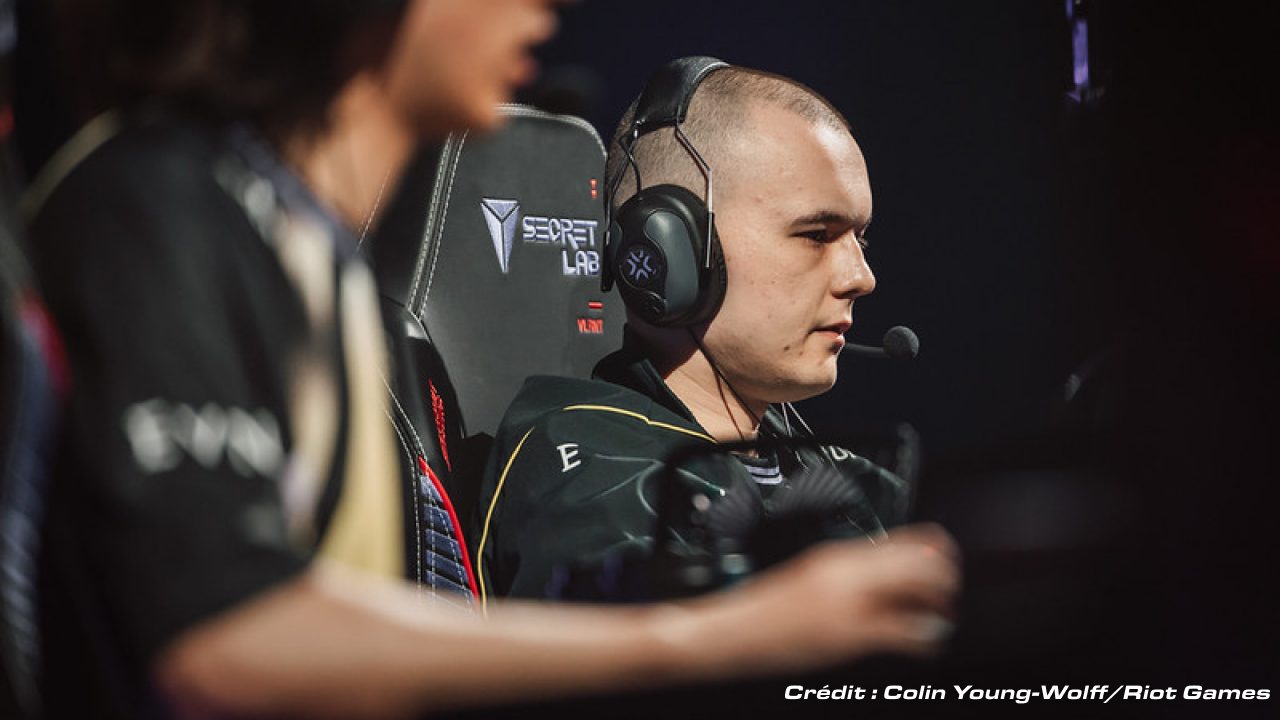 Dawid "PROFEK" Święć, joueur Valorant de Team Vitaloty durant le match face à Paper Rex durant les Masters de Londres 2026.