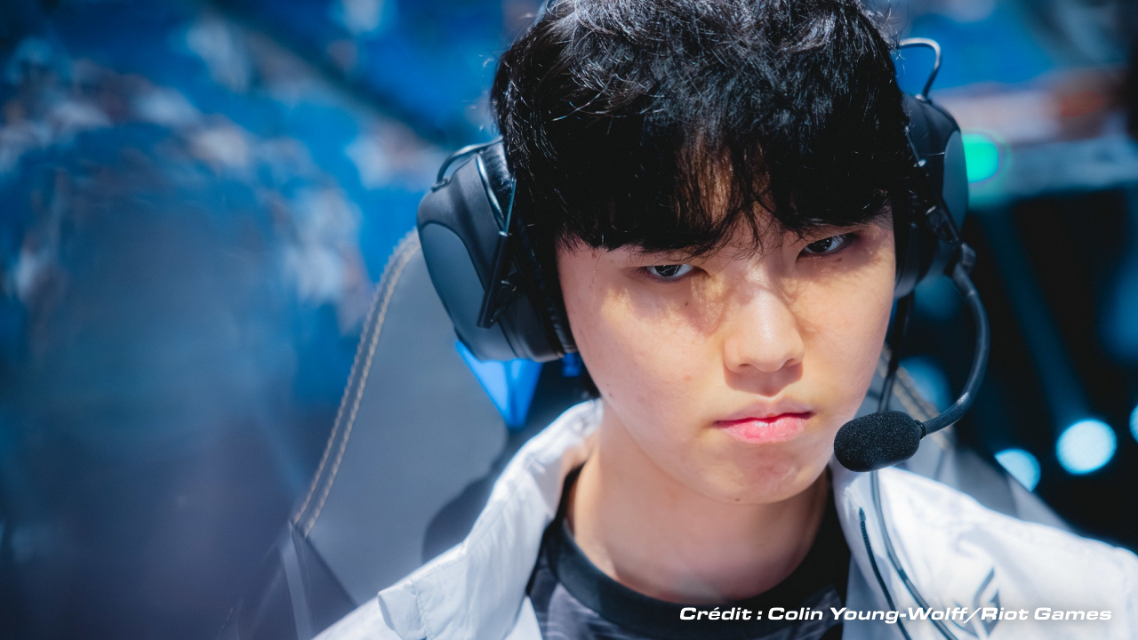Jeong "Chovy" Ji-hoon, midlaner de l'équipe Gen.G évoluant en LCK, durant l'EWC 2026 de lol.