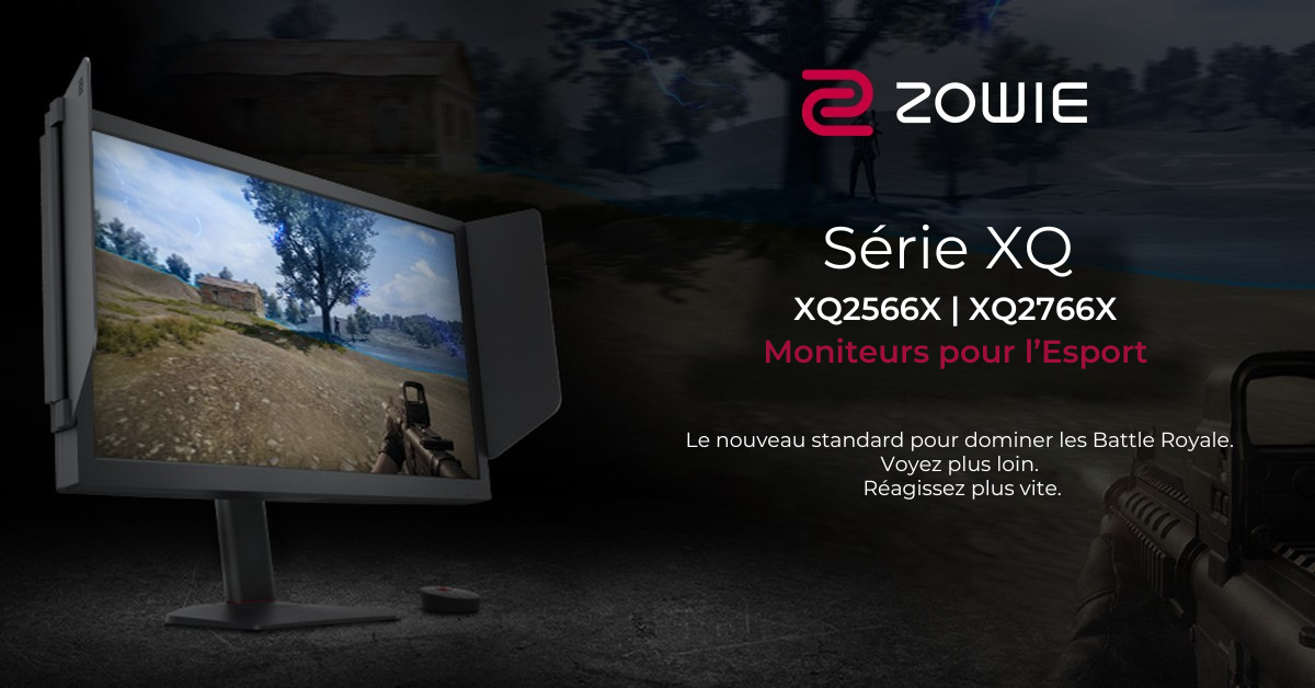 ZOWIE lance la série XQ : une nouvelle référence pour les moniteurs esport Battle Royale.