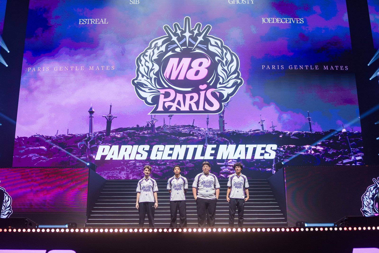 Paris Gentle Mates au Major IV à la Défense Arena. Crédit : Gentle Mates sur X.