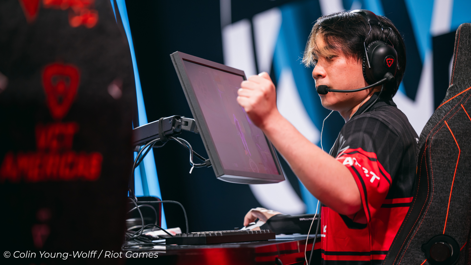 Cryocells, joueur de 100 Thieves, Valorant, VCT NA STAGE 2. Crédits : Colin Young-Wolff/Riot Games