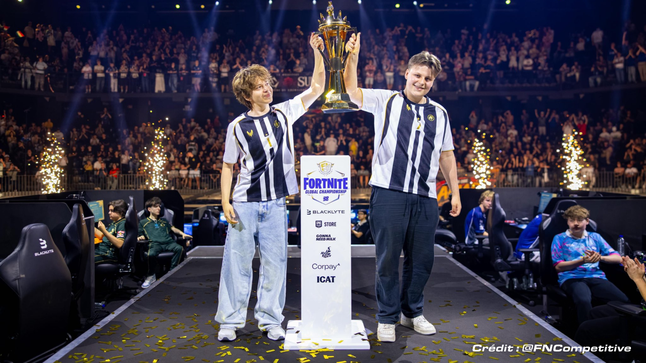 SwizzY et Pixie, joueur chez HavoK by Vitality remportent les Fortnite Global Championship.